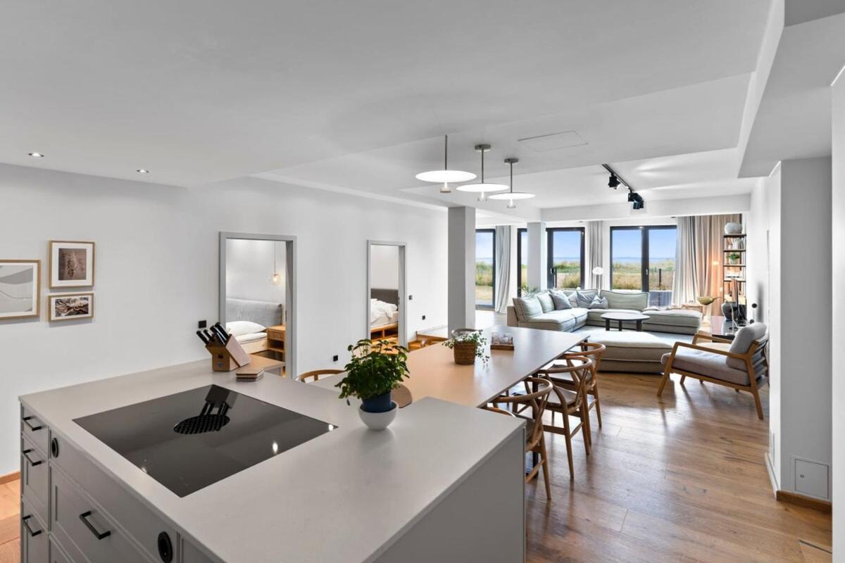 Luxus Meerblick Strand & Sauna & Garten & Heimkino Glowe Luaran gambar